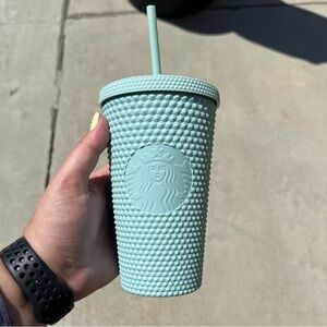 Starbucks Grande Soft Matte Studded Mint Green Tumbler Cold Cup - NWT